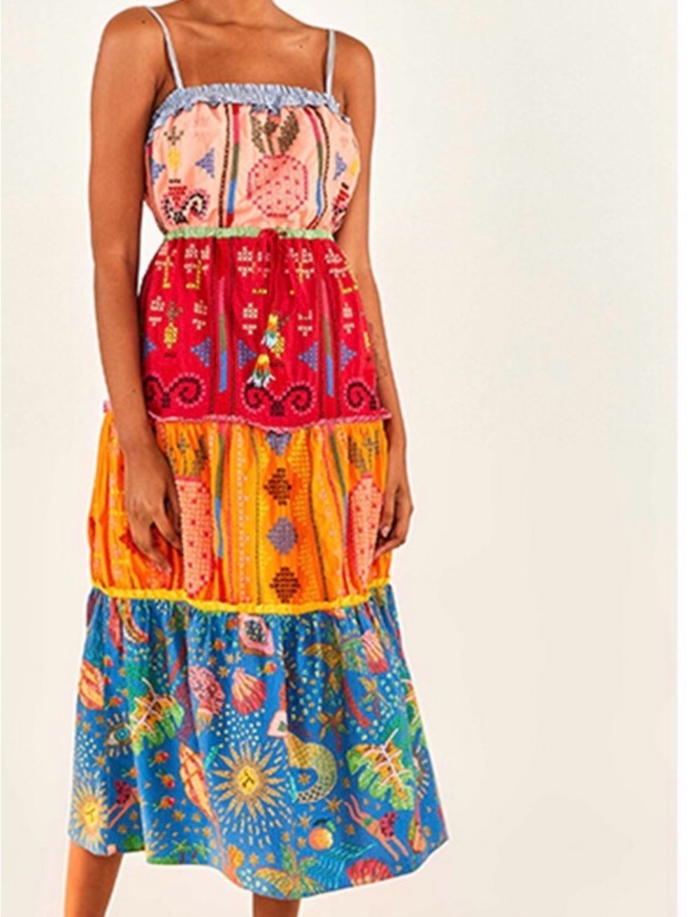 Farm Rio Nothing But Sunshine Maxi ☀️ 🌈
